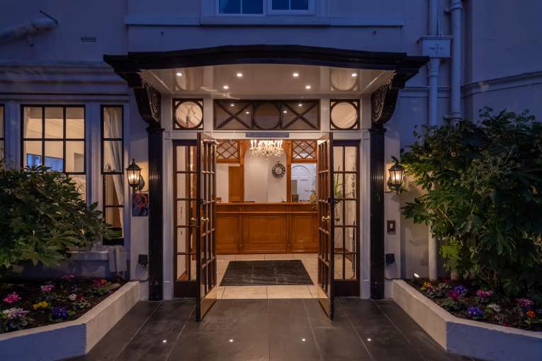 Belmont Hotel Door and Reception